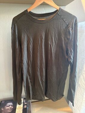 Patagonia Men's Long-Sleeve Crewneck Shirt - Dark Brown/Black